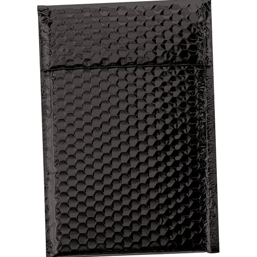 7.5x11 Black Metallic Bubble Mailers 72/Case GBM0711BK - alias listing