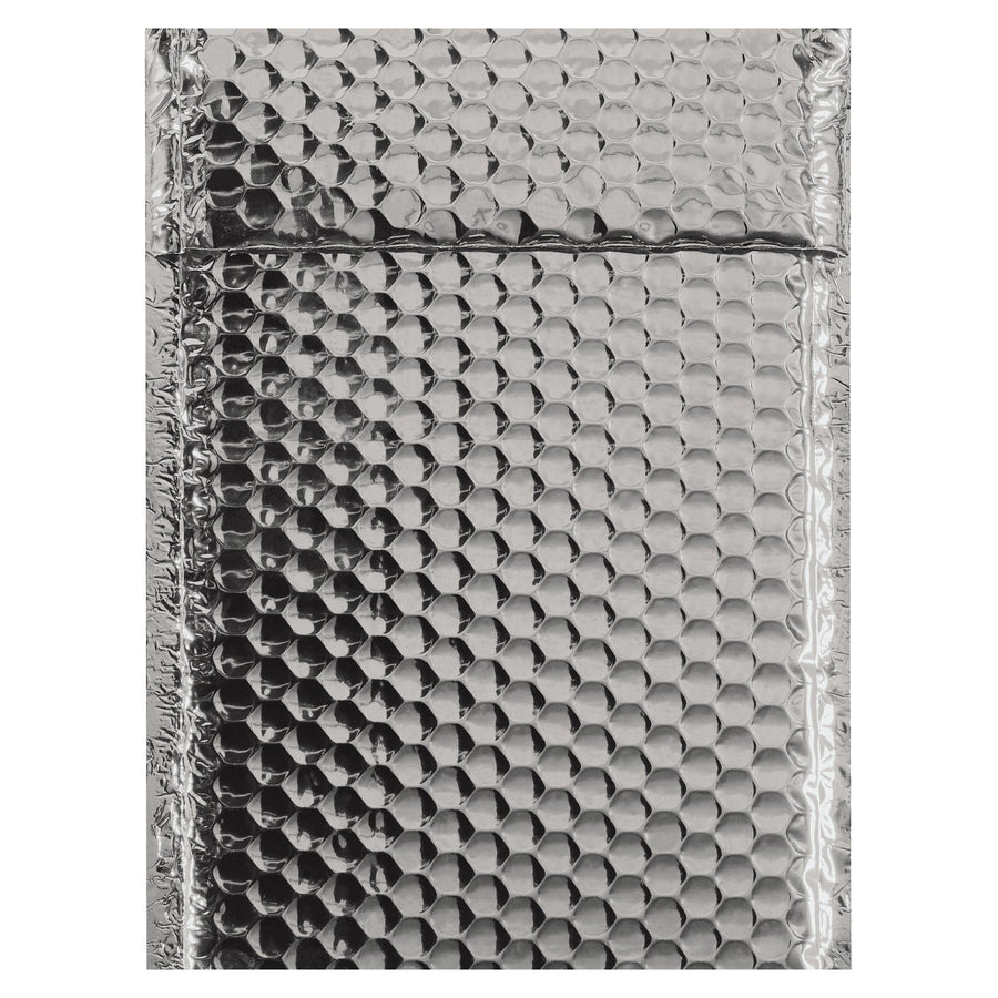 11x7.5 92 Gauge Silver Self-Seal Metallic Bubble Mailers 72/Case GBM0711S - alias listing