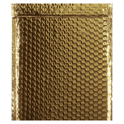 9x11.5 92 Gauge Gold Metallic Bubble Mailers 100/Case GBM0911GD - alias listing