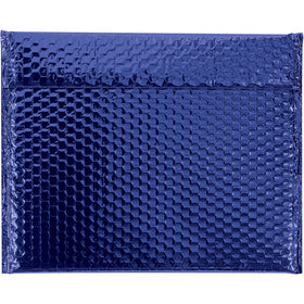 Eye-catching blue metallic glamour bubble mailers that protect and impress. 11" x 13 3/4" self-sealing design with 92 gauge cushioning. Ships 48 per case for reliable bulk packaging of fragile goods.