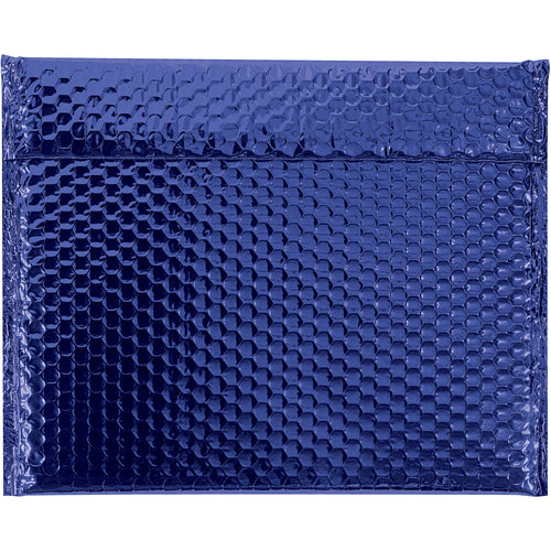 Eye-catching blue metallic glamour bubble mailers that protect and impress. 11