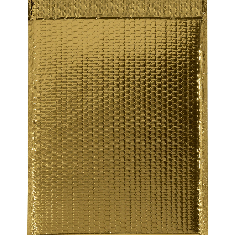 13x17.5 92 Gauge Gold Metallic Bubble Mailers 100/Case GBM1317GD - alias listing