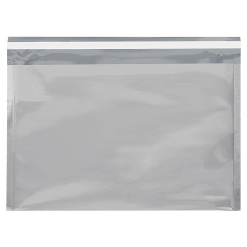 9.5x12.75 2.8 Mil Silver Peel & Seal Metallic Mailers 250/Case GFM0912S - alias listing