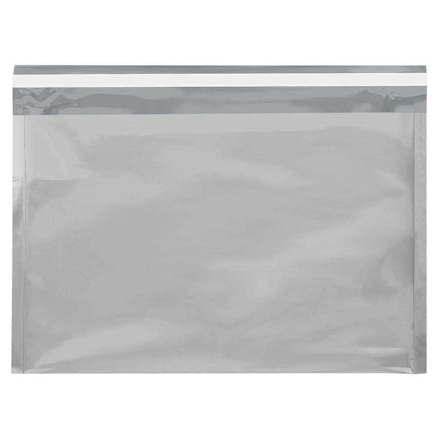9.5x12.75 2.8 Mil Silver Peel & Seal Metallic Mailers 250/Case GFM0912S - alias listing