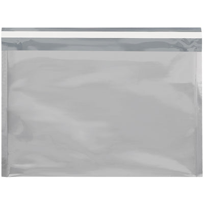 Elevate your brand with these 9.5x12.75 silver metallic mailing bags‚durable 2.8 mil aluminized polyester laminate with peel & seal closure. Water-resistant and puncture-resistant for reliable protection. Case of 250 units delivers professional presentation that increases response rates.