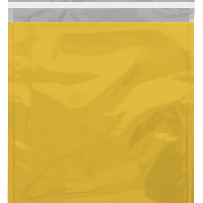 10 3/4 x 13 in 2.8 Mil Gold Metallic Self-Seal Mailers 250/Case GFM1013GD - alias listing
