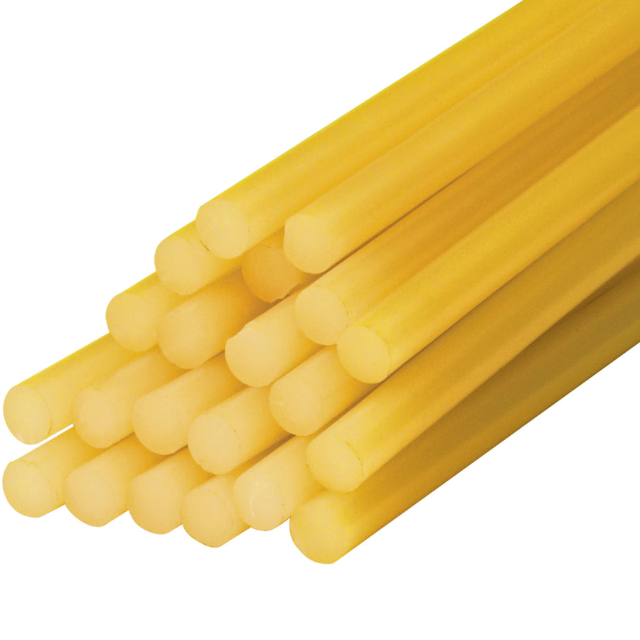 Industrial-grade 1/2" x 15" amber hot-melt glue sticks designed for demanding bonding applications. Each case contains 60 sticks of heavy-duty adhesive that secures a broad range of materials‚from wood and plastics to metals and composites. Perfect for manufacturing, assembly, and packaging operations that require reliable, fast-setting fastening.