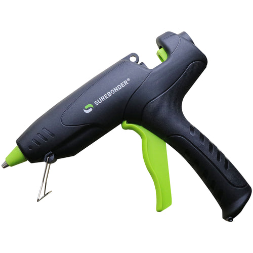 Professional-grade hot melt glue applicator engineered for high-volume industrial packaging operations. Delivers up to 2.5 pounds of adhesive per hour with reliable 380¬∞F heating and 80-watt power output. Compatible with all standard industrial glue sticks‚the dependable fastener solution for secure box sealing and product assembly.