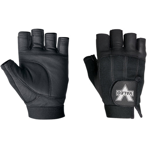 Professional-grade fingerless gloves featuring premium goat leather palms and padded fingers for superior durability and comfort in material handling applications. Machine washable nylon stretch mesh back with elastic hook & loop cuff ensures secure fit and easy on-off. Sold as a case of 2 pairs‚ideal for high-volume industrial operations.