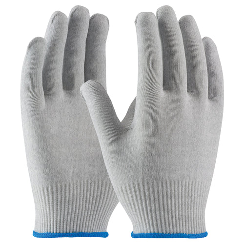 Electrostatic Dissipative (ESD) nylon gloves designed to minimize static buildup during electronics assembly and sensitive component handling. Uncoated construction with blended ESD yarns provides excellent tactile sensitivity while maintaining compliance with static-shielding requirements. Sold as a case of 12 pairs for cost-effective bulk purchasing.