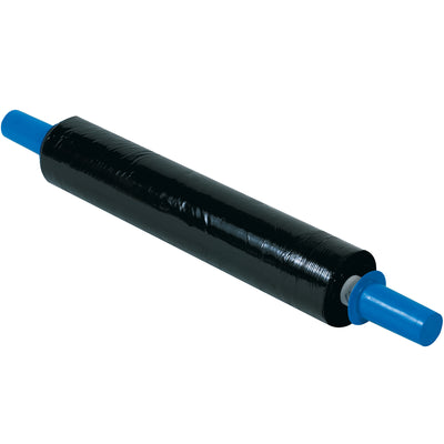 Goodwrappers® 20" x 80 gauge black UVI stretch film delivers superior load retention and puncture resistance for irregular pallet loads. The patented dispensing system provides tension control to maximize film stretch and reduce waste. Ready to use out of the box with built-in disposable handles–no assembly required.