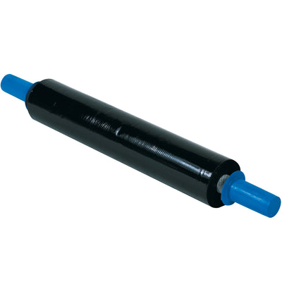 Goodwrappers® 20" x 80 Gauge black hand stretch film delivers superior load retention and puncture resistance for pallet shippers and warehouse teams. Color-tinted cast film with disposable handles provides tension control, maximum stretch efficiency, and easy shipment identification. Ready to use out of the box–case of 4 rolls.