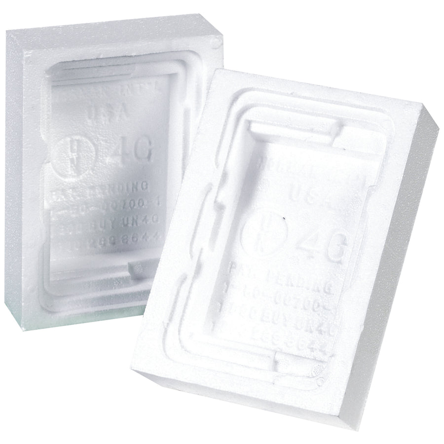 Industry-standard 1 gallon F-style foam insert engineered for hazardous materials shipping. Expanded polystyrene construction at 0.75 lbs/cubic foot provides reliable cushioning for precision goods and fragile liquids. Order by the case (160 units) and maximize your packaging efficiency while reducing per-unit costs.
