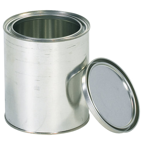 Stock reliable 1 quart metal paint cans (4.25