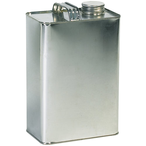 Reduce per-unit costs with bulk ordering on these durable 1-gallon metal F-style hazardous shipping cans. Each case includes 40 silver metal cans featuring secure reclosable twist-off caps, measuring 6 5/8