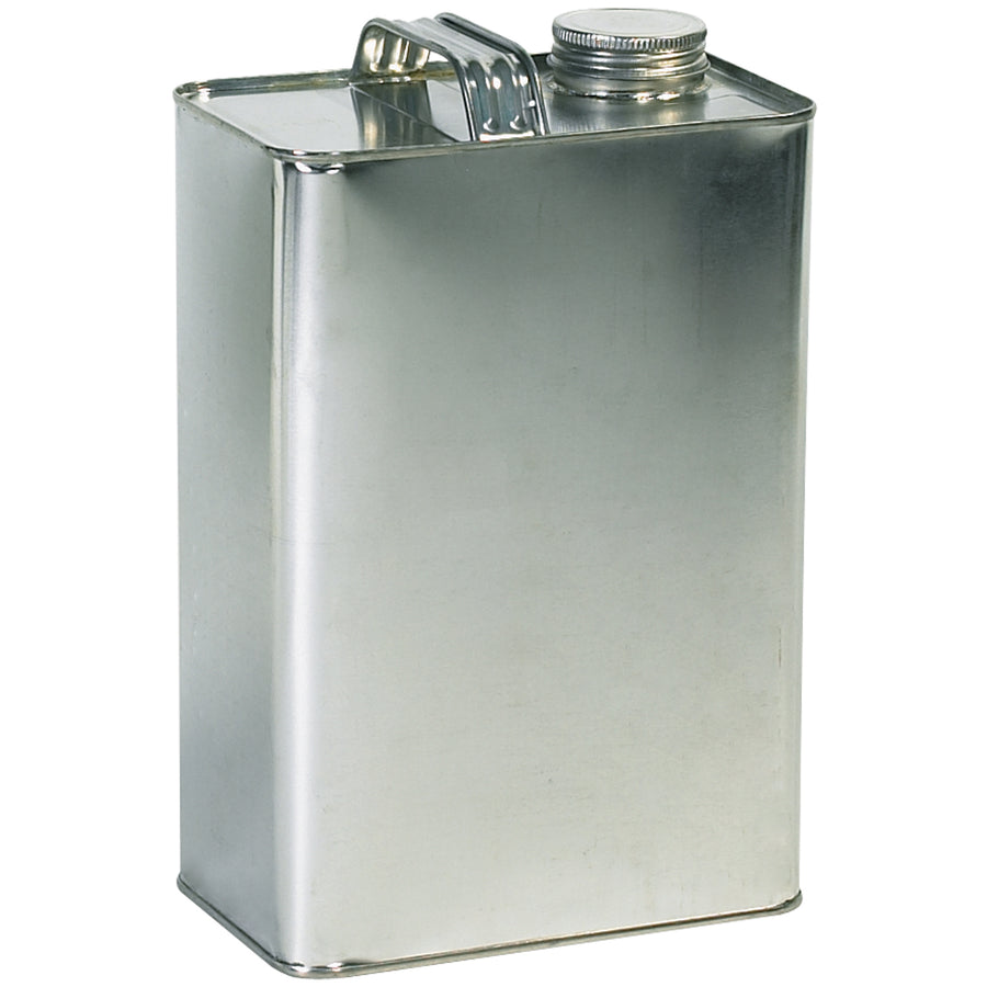 Reduce per-unit costs with bulk ordering on these durable 1-gallon metal F-style hazardous shipping cans. Each case includes 40 silver metal cans featuring secure reclosable twist-off caps, measuring 6 5/8"  4 1/8"  10 1/4". Built for safe, compliant transport of paints, coatings, and industrial chemicals.