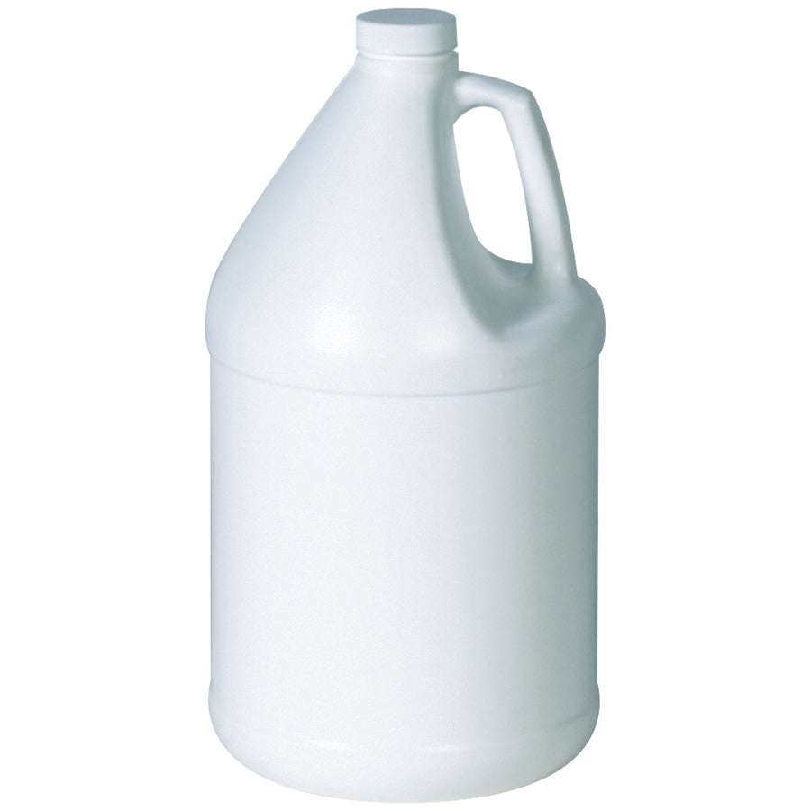 1 Gallon White Plastic Jug with Cap - Hazmat , Case of 48