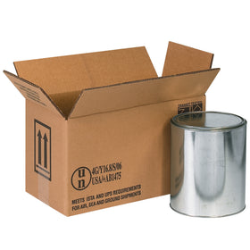 14x7x8 ECT-44 Hazmat Corrugated Boxes - 2-Gallon Capacity, Bundle of 20