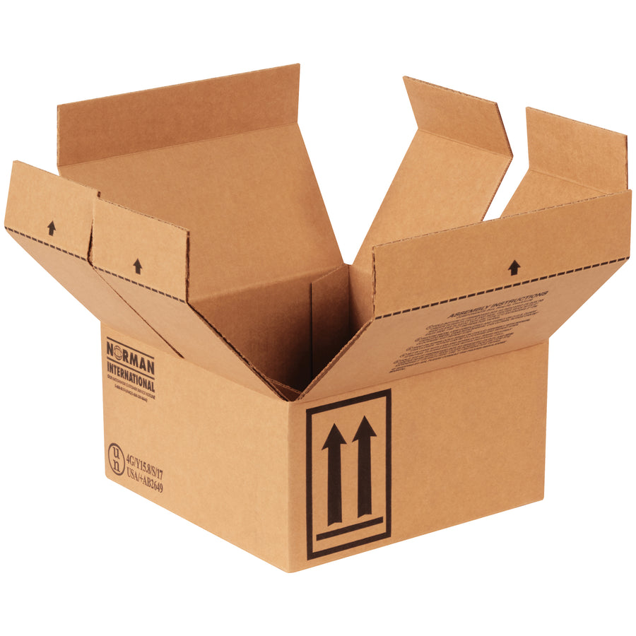 9 7/16x5" ECT-44 Haz Mat Boxes 4-Quart | 25-Pack Kraft Corrugated