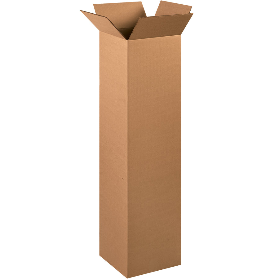 Premium ECT-48 double wall corrugated shipping cartons built for high-performance logistics. 12x12x48" kraft boxes deliver maximum stacking strength and crush resistance for demanding fulfillment operations. Ships flat in bundles of 10‚optimize your warehouse footprint and freight costs without sacrificing protection.