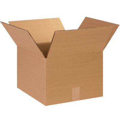 ECT-48 rated double wall kraft boxes deliver industry-standard protection for medium-weight shipments. Each 14" x 14" x 12" corrugated carton handles demanding warehouse and fulfillment operations. Bundle of 15 ships flat–maximize your storage efficiency while minimizing freight costs.