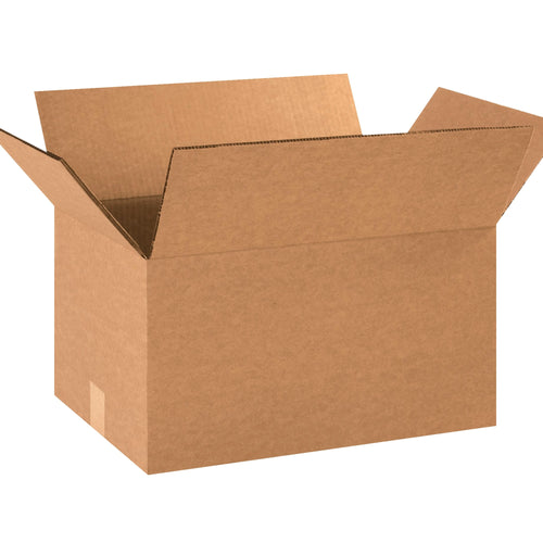 16x12x8 ECT-48 Kraft Double Wall Corrugated Shipping Boxes 15-Pack HD16128DW