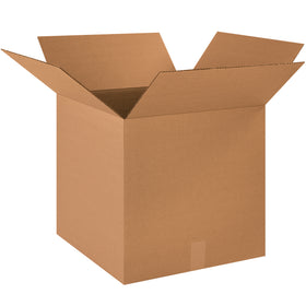 Heavy-duty ECT-44 single wall kraft corrugated boxes engineered for maximum stacking performance and impact protection. These 18x18x18" cartons deliver 40% greater strength than standard shipping containers, reducing damage claims and freight waste. Sold flat in bundles of 20 for space-efficient storage and fast deployment.