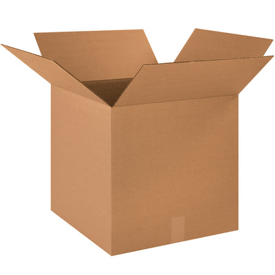 Heavy-duty ECT-44 single wall kraft corrugated boxes engineered for maximum stacking performance and impact protection. These 18x18x18" cartons deliver 40% greater strength than standard shipping containers, reducing damage claims and freight waste. Sold flat in bundles of 20 for space-efficient storage and fast deployment.