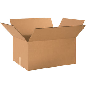 Heavy-duty ECT-48 double wall corrugated boxes designed for warehouse managers and fulfillment directors who need maximum protection and stacking performance. These 20" x 14" x 10" kraft cartons ship flat to reduce storage footprint and freight costs–sold as a convenient bundle of 15 boxes.