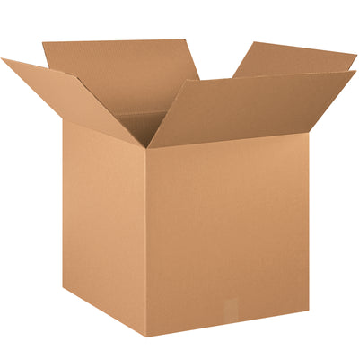 Heavy-duty ECT-44 single wall corrugated boxes built 40% stronger than standard shipping containers for superior stacking performance and load-bearing capacity. These 20x20x20" kraft cartons ship flat and bundle in quantities of 10, maximizing warehouse efficiency and freight savings. Trusted by fulfillment directors for demanding distribution environments.