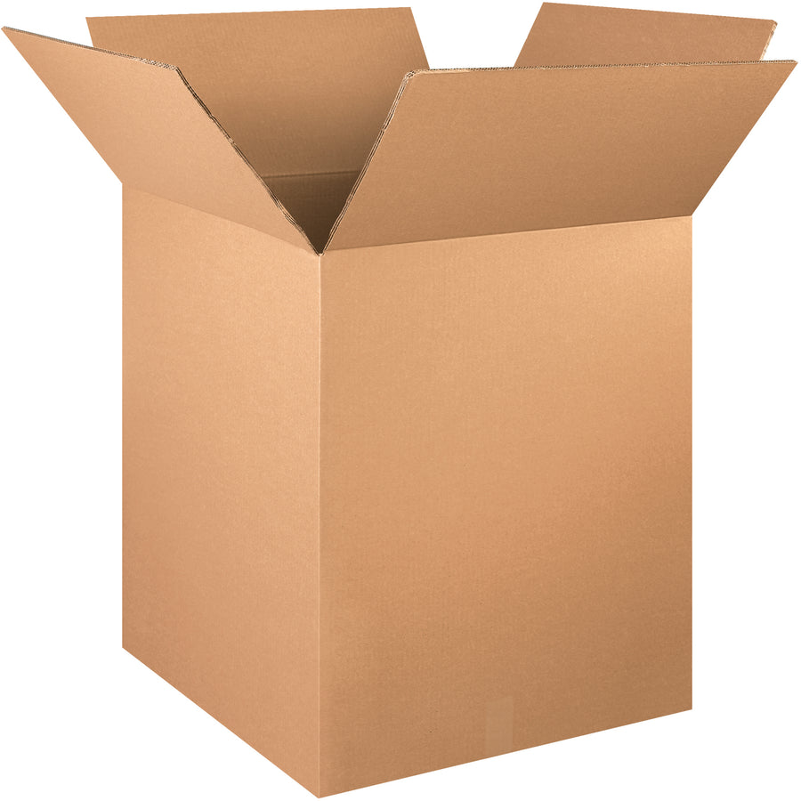 Ship heavier loads safely with ECT-48 double wall corrugated boxes built for maximum stacking strength and freight efficiency. These 24x24x30 kraft cartons deliver superior cushioning and structural integrity for demanding warehouse operations. Bundle of 5 ships flat to maximize storage space and reduce shipping costs.