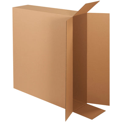 ECT-44 kraft corrugated side loading boxes designed for high-volume fulfillment operations. 36"L x 8"W x 30"H dimensions optimize freight efficiency and pallet stacking. Ships flat in bundles of 10 to maximize your warehouse storage capacity.
