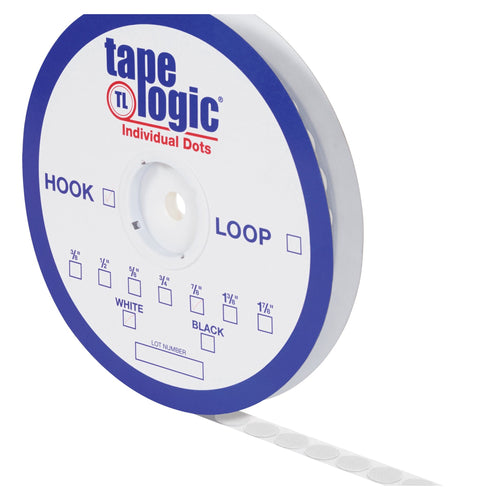 7/8 in White Loop Tape Logic Dots 900/Case HLT159
