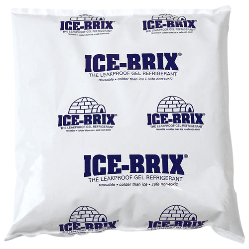 Keep perishables at optimal temperatures for days with Ice-Brix¬Æ 6.25x6x1 cold packs‚the leak-proof, reusable gel solution that stays colder than ice. Formulated with food-safe, non-toxic materials, these 16 oz. cold bricks reduce shipping costs while maintaining compliance. Order by the case of 18 and eliminate temperature-related spoilage.