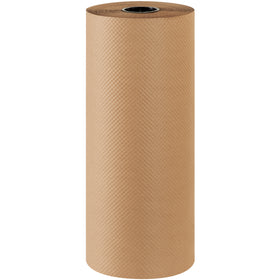 Protect your shipments with 24" x 300' indented kraft paper rolls that absorb impacts and recover after compression. Made from 100% recycled, 60 lb. basis weight kraft material, these biodegradable packing paper rolls provide cost-effective void fill and wrap protection for industrial packaging. Sold individually.