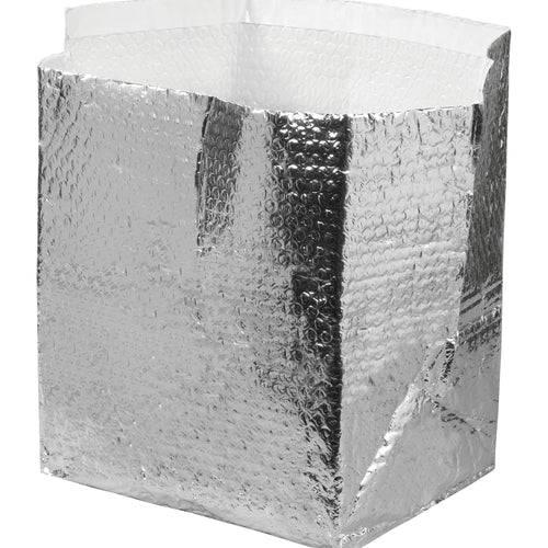 12x10x9 Aluminum Foil Bubble Lined Insulated Box Liners 25/Case INL1210