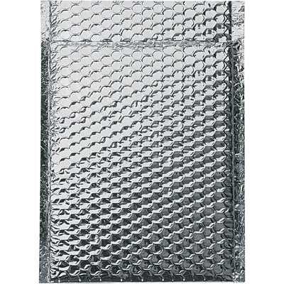 Protect temperature-sensitive shipments with these 10x10.5 insulated bubble mailers featuring 3/16" bubble lining and silver aluminum foil exterior. Lightweight yet durable with peel-and-seal closure, these cool barrier mailers maintain desired temperatures while safeguarding contents. Sold as a case of 100 for maximum value.