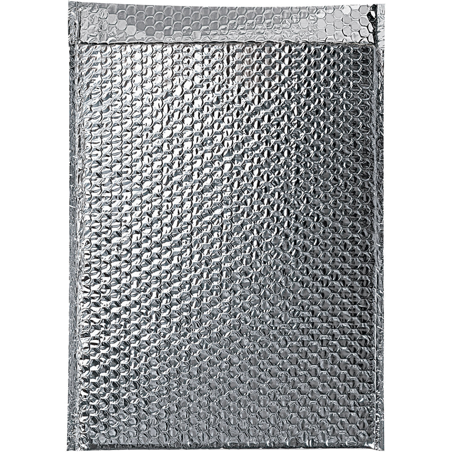 Ship temperature-sensitive and perishable goods safely with our 12x17 insulated bubble mailers. Featuring aluminum foil exterior paired with 3/16" bubble cushioning, these mailers provide thermal protection and impact resistance in one lightweight package. Each case contains 50 mailers with easy peel-and-seal closure.