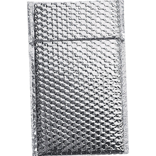 6.5x10.5 Silver Thermal Bubble Mailers Aluminum Foil 100/Case INM610