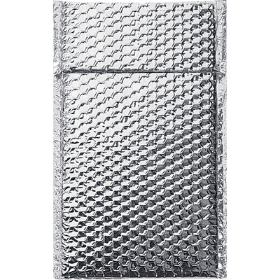 Ship perishables with confidence using these 6.5x10.5 cool barrier bubble mailers. Featuring aluminum foil exterior and 3/16" bubble lining, they provide superior thermal protection while shielding contents from shock and damage. Lightweight, water-repellent, and peel-seal closure‚sold by the case of 100.