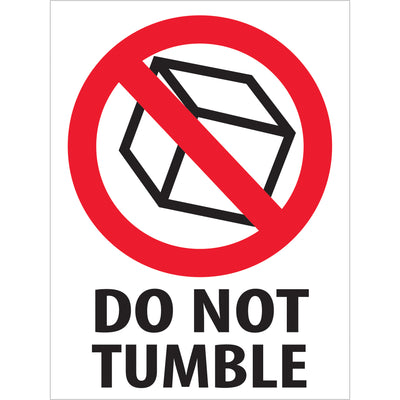 ISO-compliant Do Not Tumble labels in 3" x 4" format ensure your fragile shipments receive proper international handling. Printed on durable semi-gloss coated paper with high-visibility red/white/black design, these 500-label rolls meet recognition standards across multiple countries. Pair with Packrift's compatible table-top or wall-mount dispensers for warehouse efficiency.