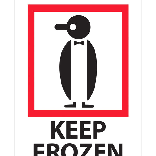 3x4 Keep Frozen Labels Semi-Gloss Paper International Compliant 500/Roll IPM314 - alias listing