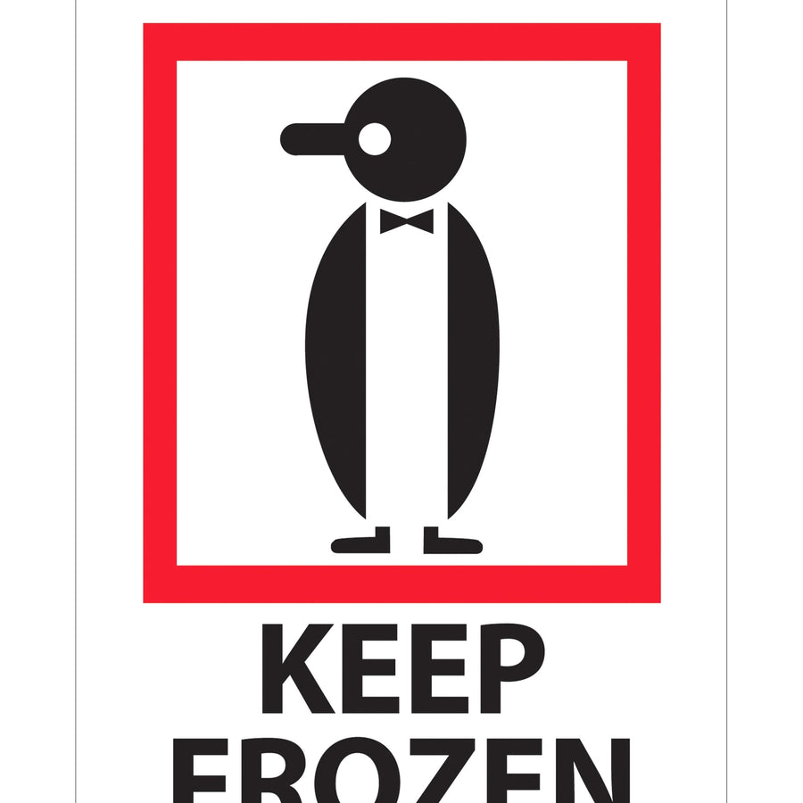 3x4 Keep Frozen Labels Semi-Gloss Paper International Compliant 500/Roll IPM314 - alias listing
