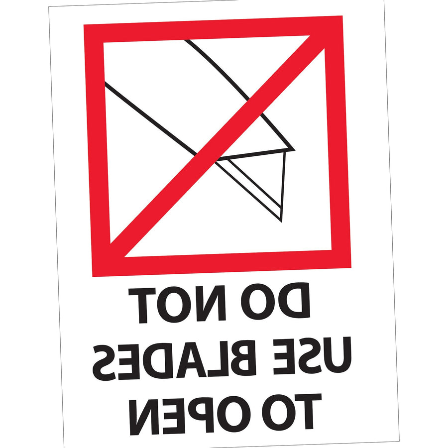3x4 Do Not Use Blades Safety Labels Semi-Gloss Paper 500/Roll IPM325 - alias listing