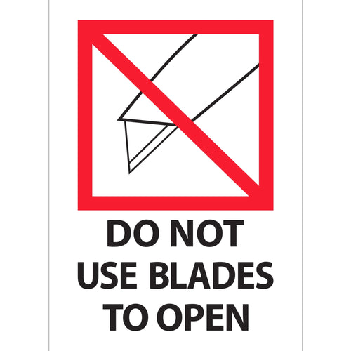 4x6 Red/White Paper Do Not Use Blades Labels 500/Roll IPM504 - alias listing