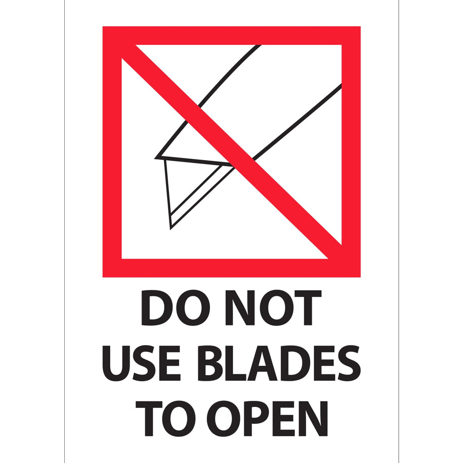 4x6 Red/White Paper Do Not Use Blades Labels 500/Roll IPM504 - alias listing