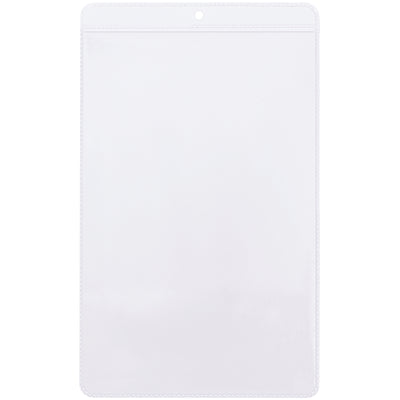 Protect and display two-sided job tickets and shop paperwork with these 5x8" clear vinyl envelopes. Welded, non-rip seams withstand high-traffic warehouse and shop floor environments. Includes top punch hole for easy hanging‚50 per case.