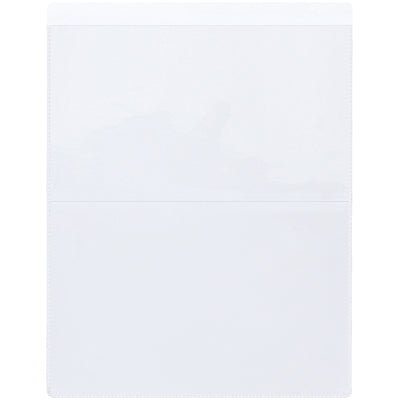 Permanently secure job tickets, work orders, and shop documents with these crystal-clear vinyl self-adhesive holders. 8.5" x 11" size fits standard paperwork. Heavyweight, non-rip welded construction with peel-and-stick application‚no tools needed. Sold by the case of 50.