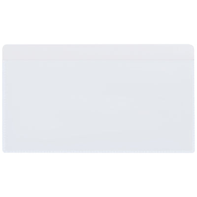 Add instant document storage to binders and file folders with these clear polypropylene self-adhesive filing pockets. The peel-and-stick design affixes securely to standard binders, report covers, and file folders without tools or fasteners. Case of 50 pockets fits 8.5" x 11" documents.