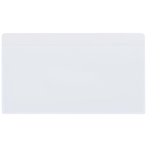 Add instant document storage to binders and file folders with these clear polypropylene self-adhesive filing pockets. The peel-and-stick design affixes securely to standard binders, report covers, and file folders without tools or fasteners. Case of 50 pockets fits 8.5